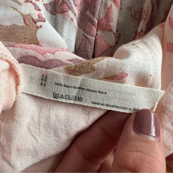 Intimately Free People Peach Floral Strappy Mini Dress - Picture 10 of 10